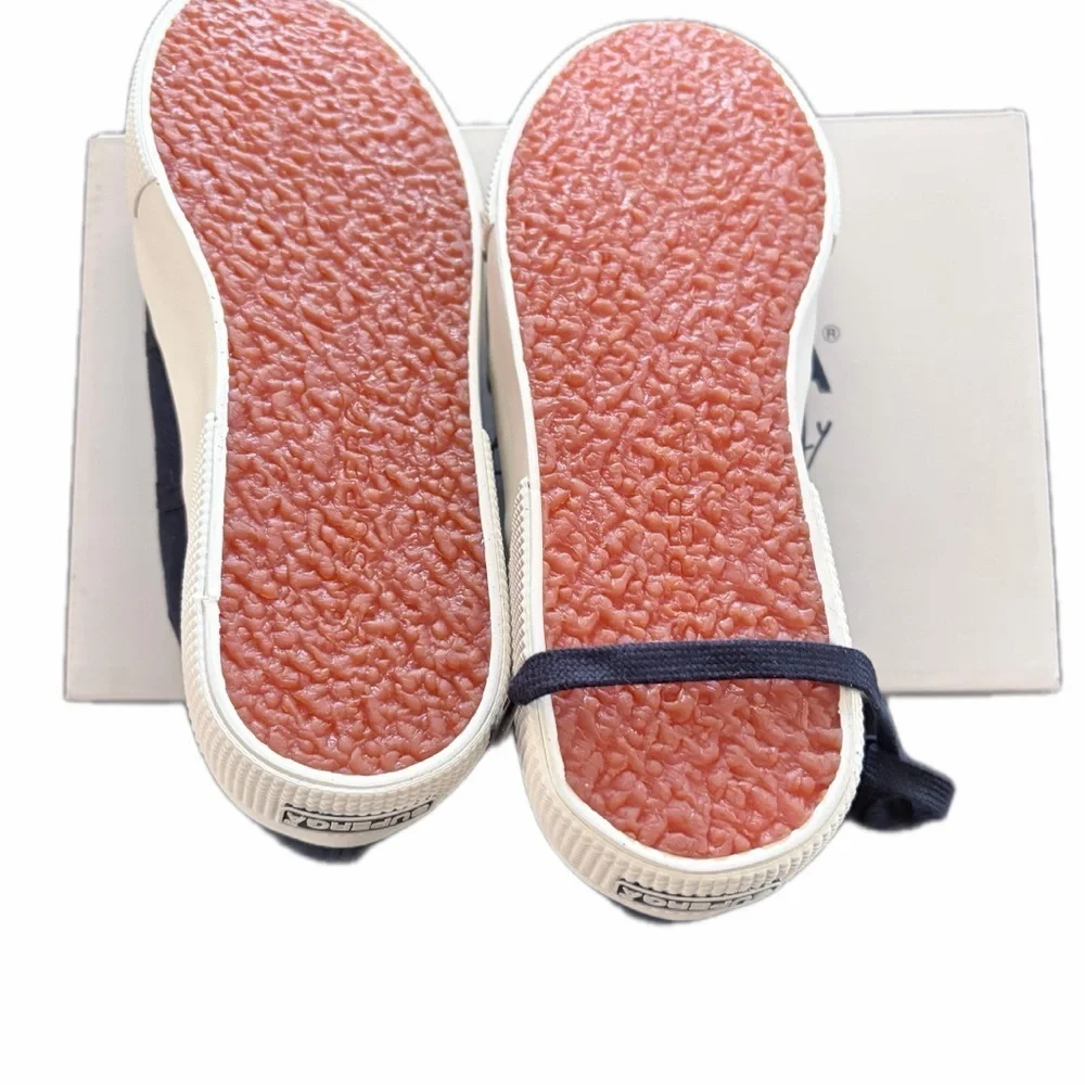 Superga Navy Platform Sneakers